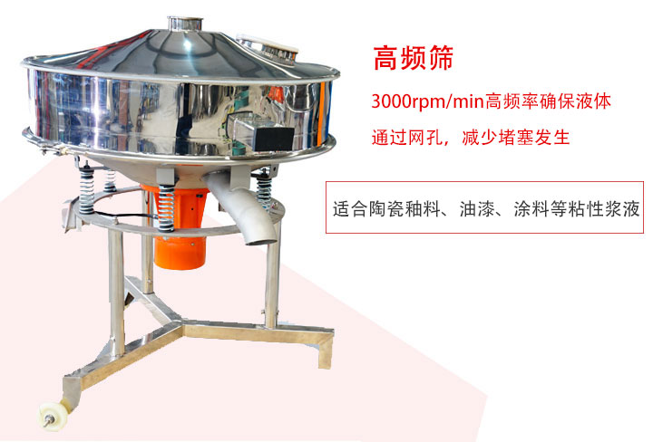 該產(chǎn)品是針對(duì)漿液過濾設(shè)計(jì)的一種高頻篩分機(jī)。