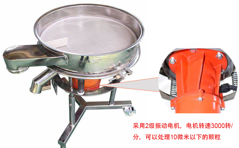 高頻篩特點：框體加高可防止?jié){液往外飛濺；加擋料板可加快排料，提高篩分效率