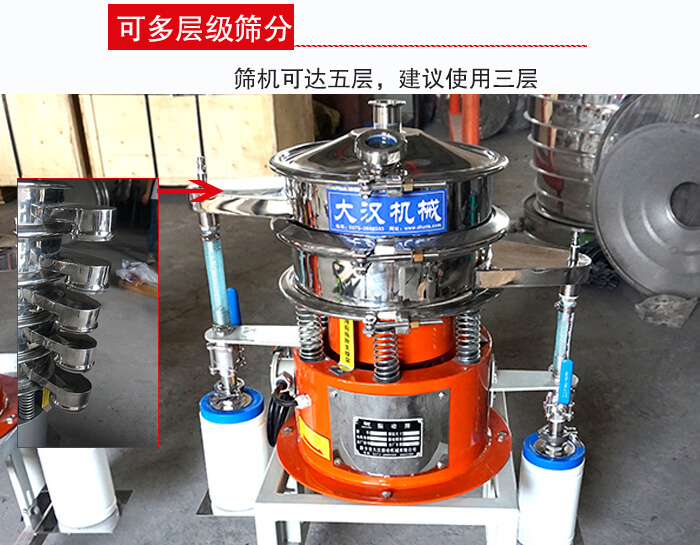 氣體波阿虎振動篩篩機可達五層，三層較為常用